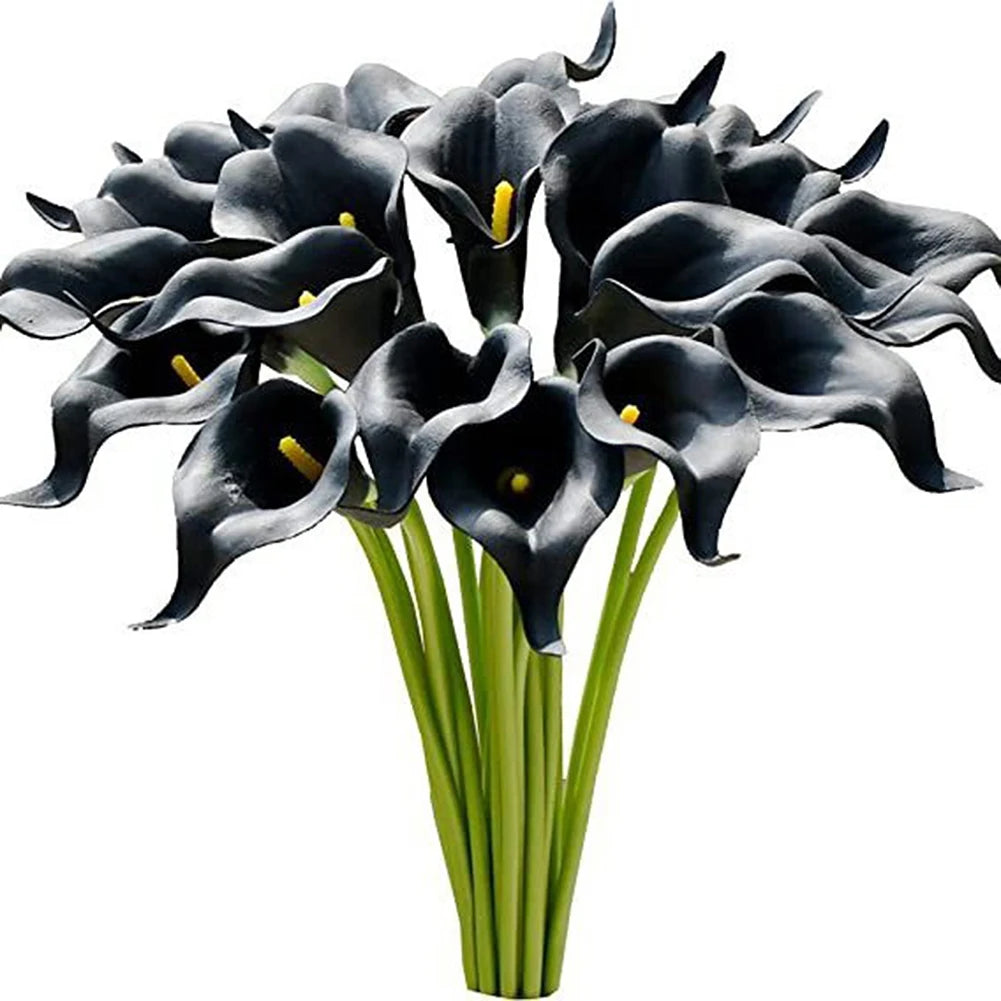 Elegant White Calla Lily Artificial Bouquet Weddings Home Decor