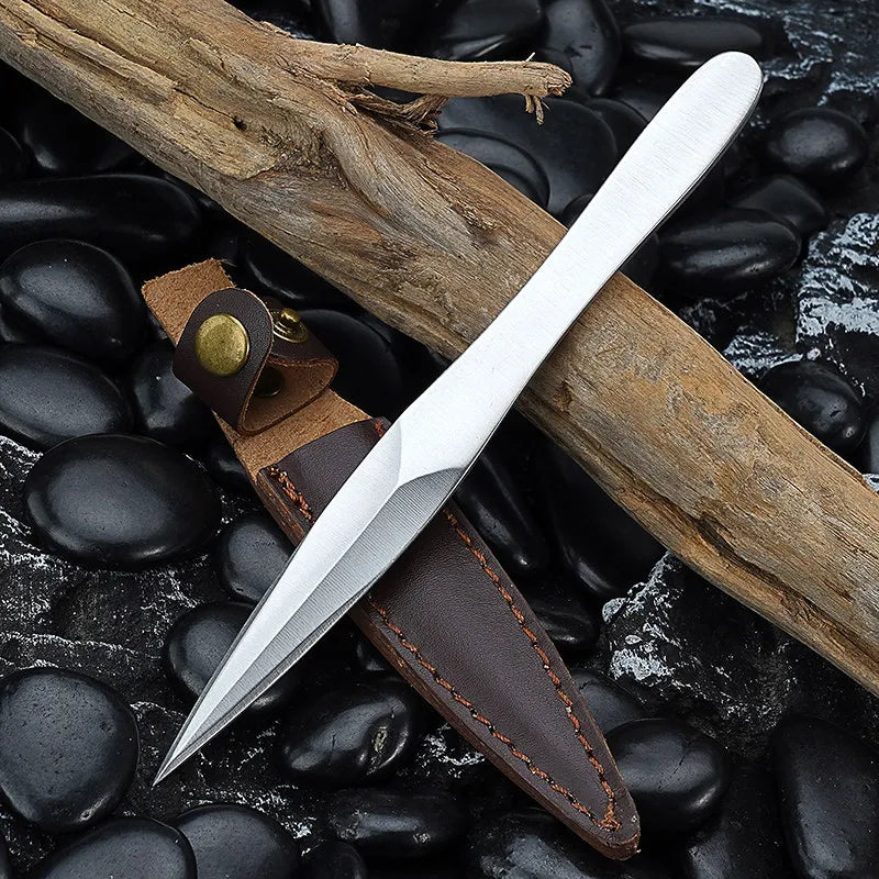 Stainless steel tea knife tea set Pu'er special Kung Fu tea brewing tool tea needle tea ceremony accessories with leather case Peaceful Pleasures Health and Wellness