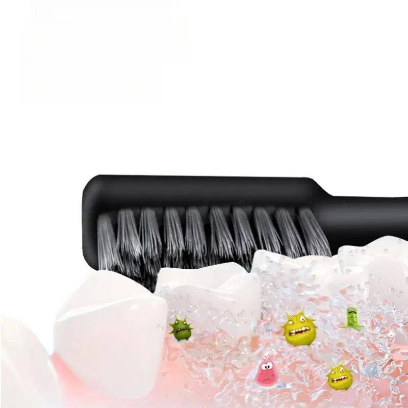 Folding Charcoal Travel Toothbrush – Compact & Portable Folding Travel Toothbrush Peaceful Pleasures Health and Wellness