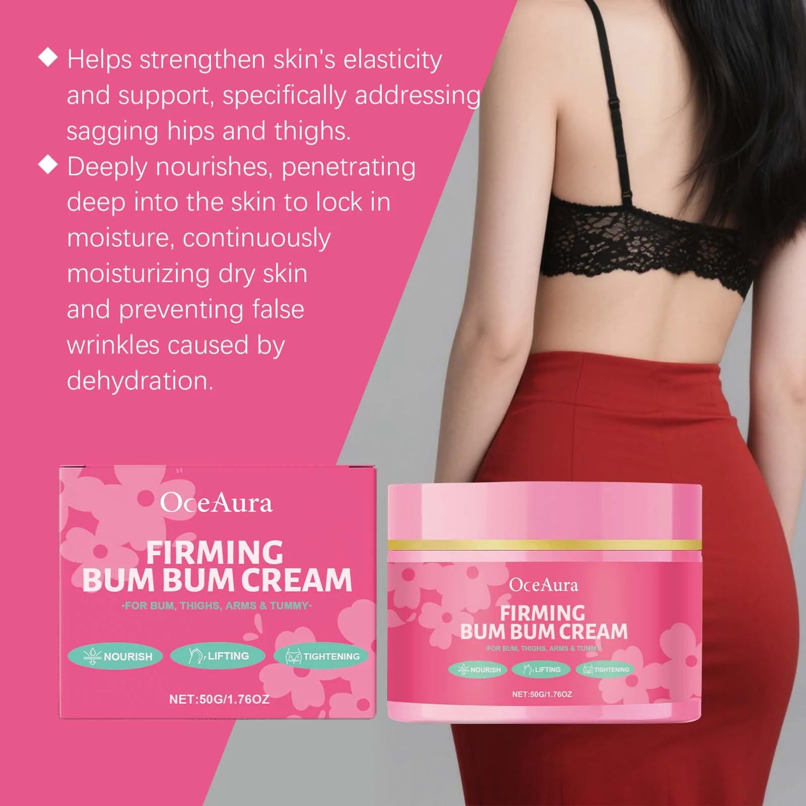 Buttock Enlargement Cream Improve Sagging Lifting Shaping Plumping Tightening Smoothing Moisturizing Sexy Body Hip Enhance Cream Peaceful Pleasures Health and Wellness