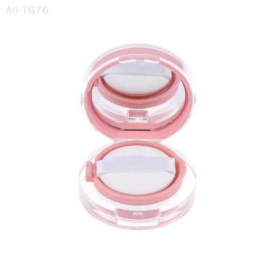 Pink Mini Air Cushion Foundation DIY Box with Mirror & Puff Refillable Makeup Compact Peaceful Pleasures Health and Wellness Default Title
