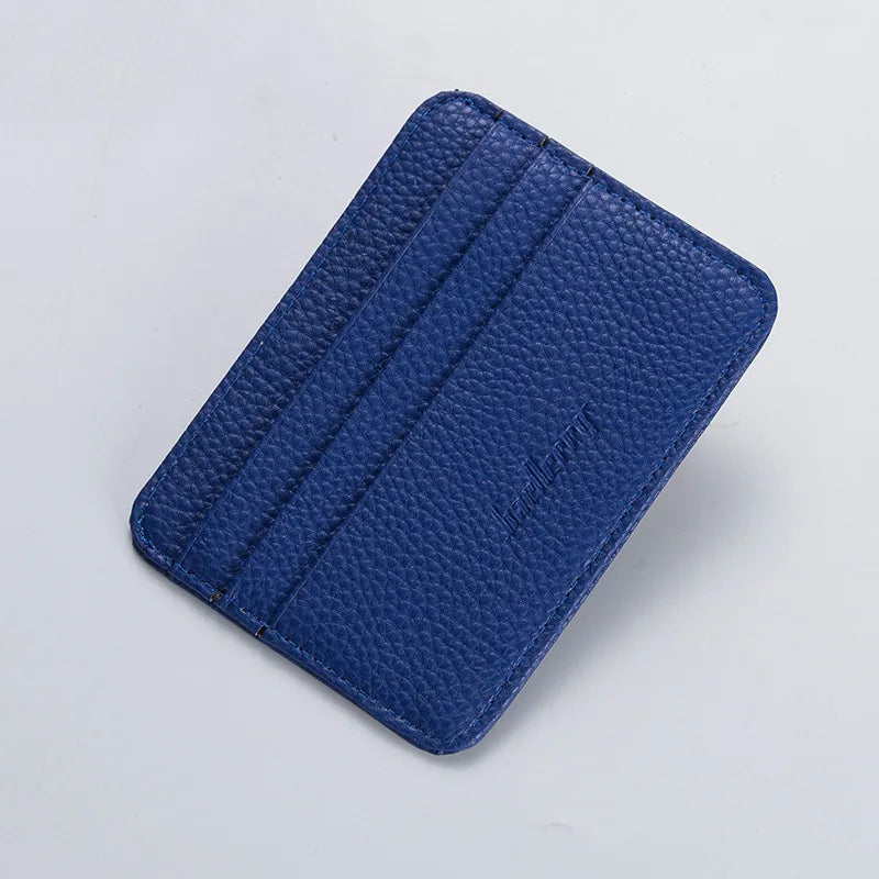 Women Slim Minimalist Wallet Ultra-Thin Wear-resistant Large Capacity Wallet for Money Business Cards Peaceful Pleasures Health and Wellness 2