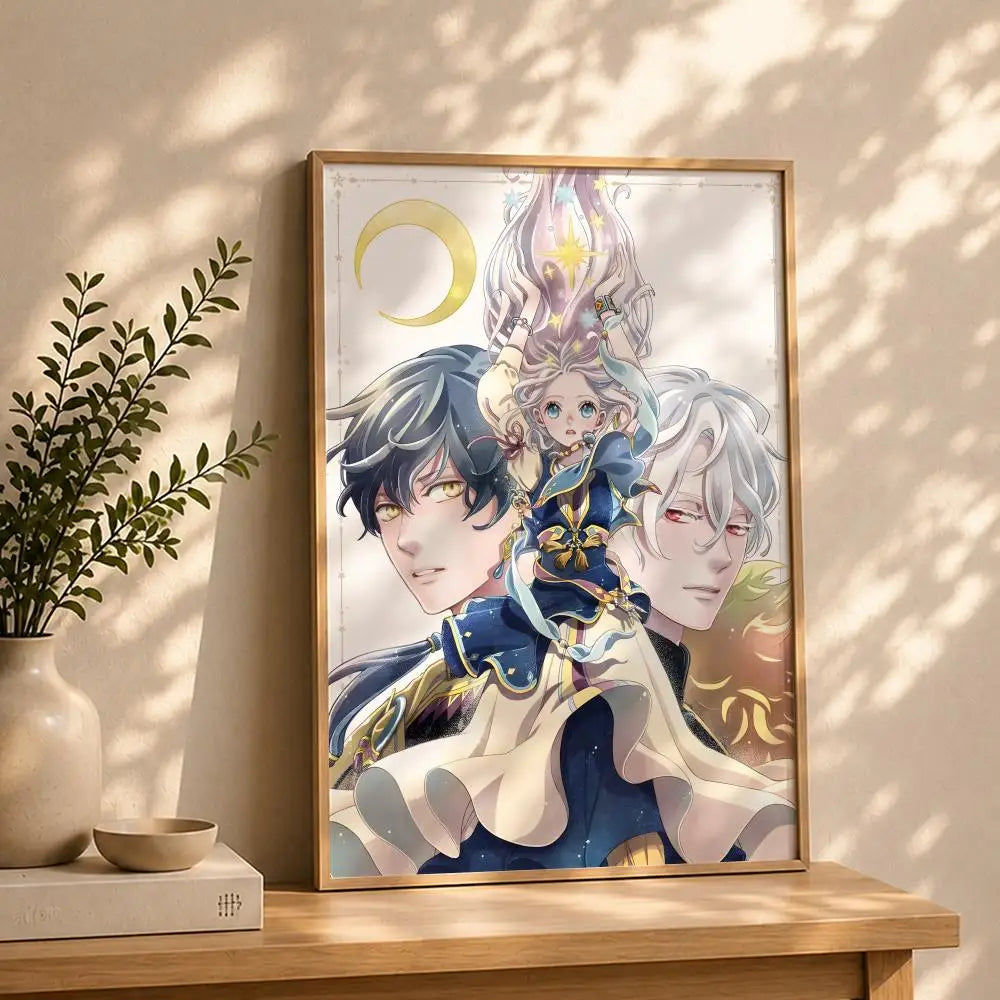 Manga N-Nina the Starry BrideS Poster HD Self Adhesive Waterproof Wall Art Ideal for Home Office Dorm Bedroom Great Gift Peaceful Pleasures Health and Wellness White11 40X50cmNoframe