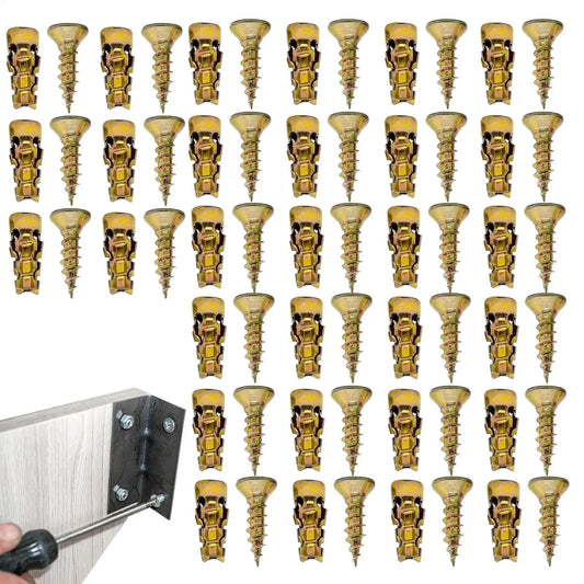 Carbon Steel Short Expansion Screw Set – 30pc Wall Anchors Wall Anchor Screw Set Peaceful Pleasures Health and Wellness