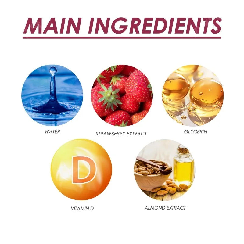 Strawberry Magnesium Liquid Drops Dietary Supplement 60ml