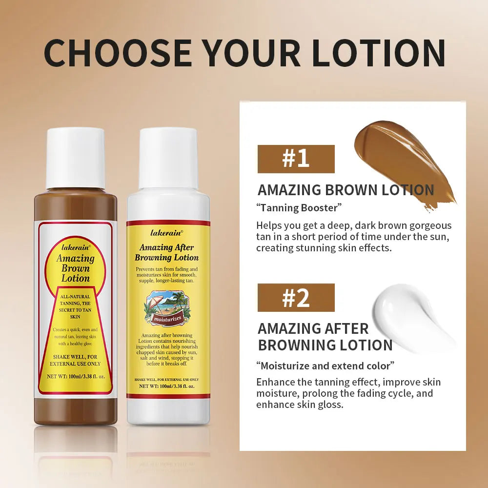 Tanning Booster Lotion – Waterproof, Long-Lasting Coconut Bronze