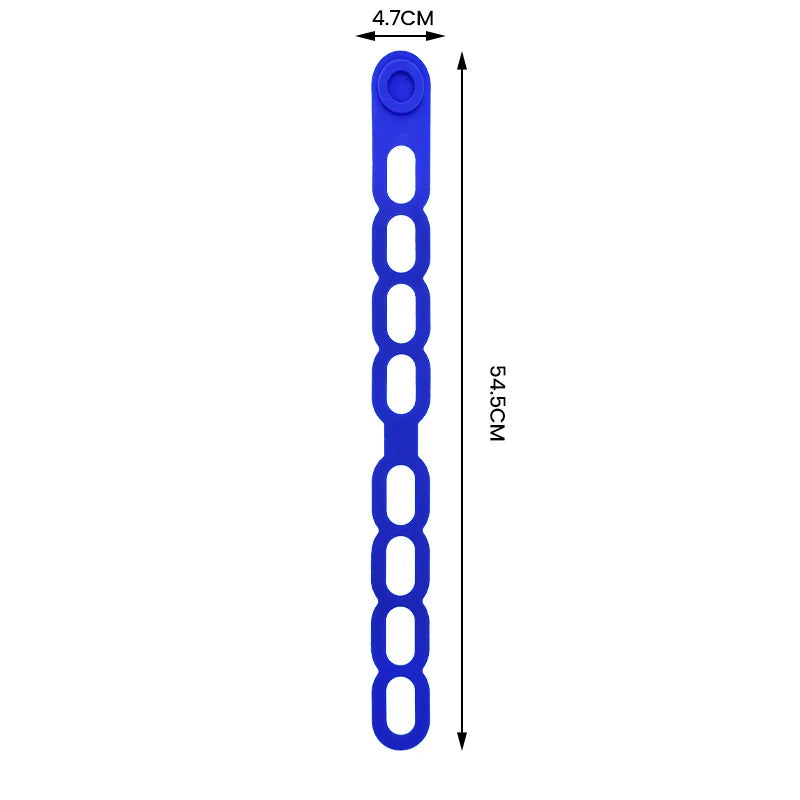 1Pc Stretchable Silicone Lid Strap Splash-Proof Leak-Proof Reusable Fixing Band Safe Material for Dishes Peaceful Pleasures Health and Wellness blue