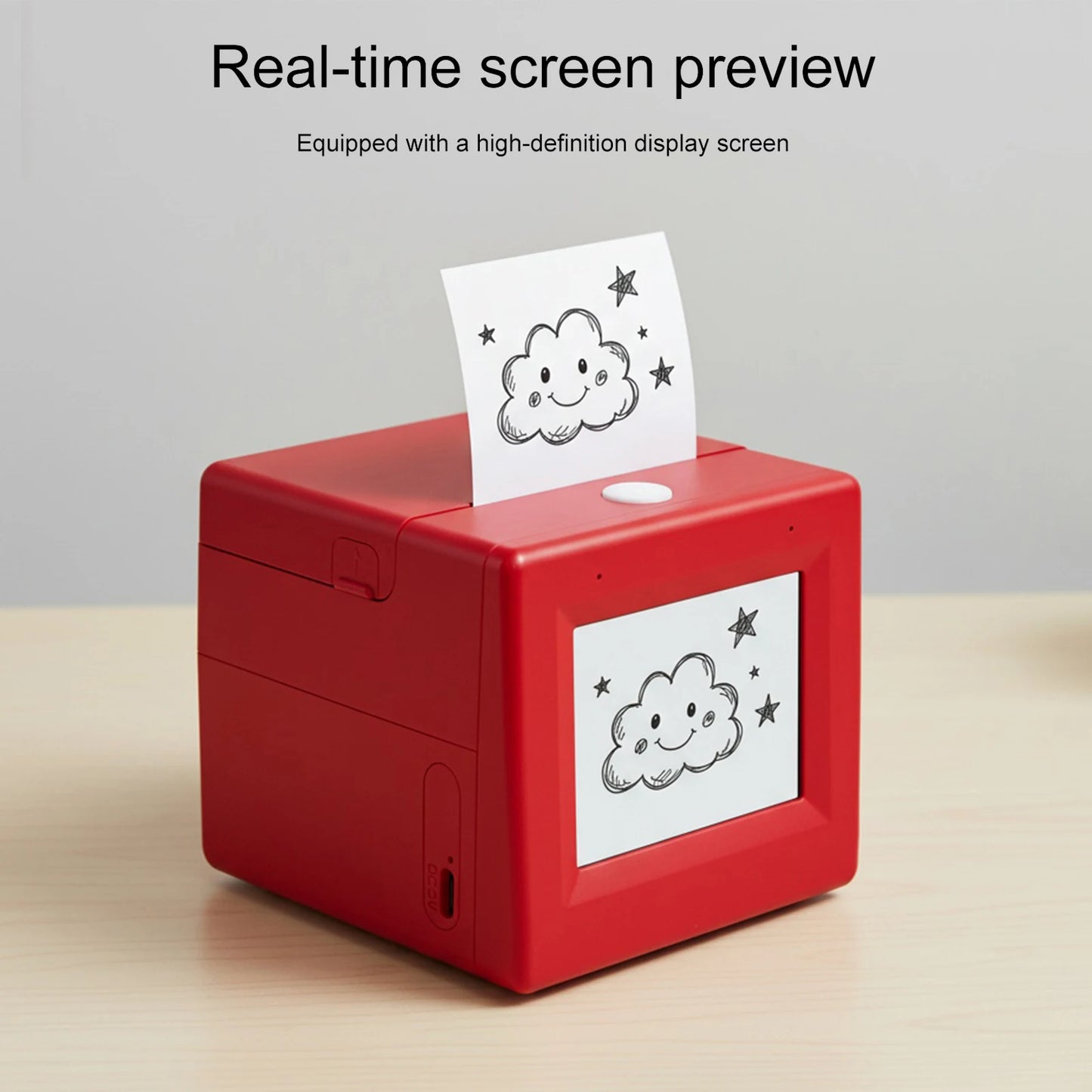 Smart AI Voice Sticker Printer Box Inkless Instant Printer for Home Office Study & DIY Projects 5 Rolls Paper Included Peaceful Pleasures Health and Wellness