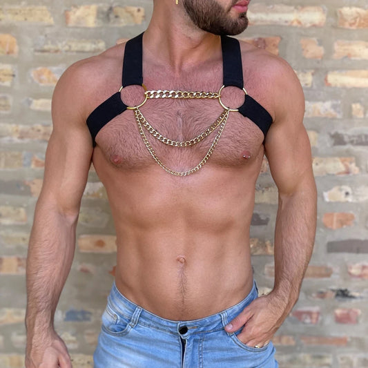 Men Harness Belts Fetish Gay Clothing Sex Rave Sexual Elasticit Chest Peaceful Pleasures Health and Wellness Style A