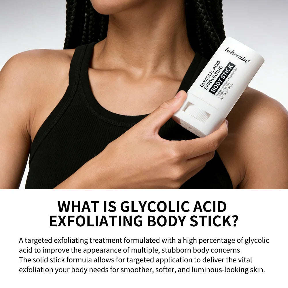 Glycolic Acid Exfoliating Body Stick Smooth Soften Rough Bumpy Skin Deep Hydration Even Delicate Skin Tone Exfoliating Stick Peaceful Pleasures Health and Wellness