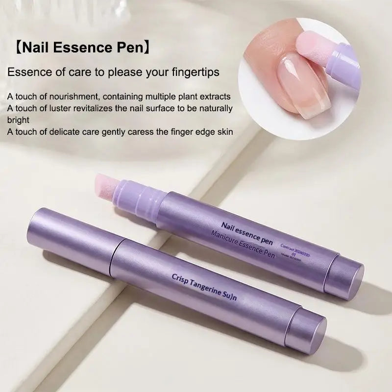 3-in-1 Cuticle Oil Pen | Nail Art Brush & Cuticle Pusher
