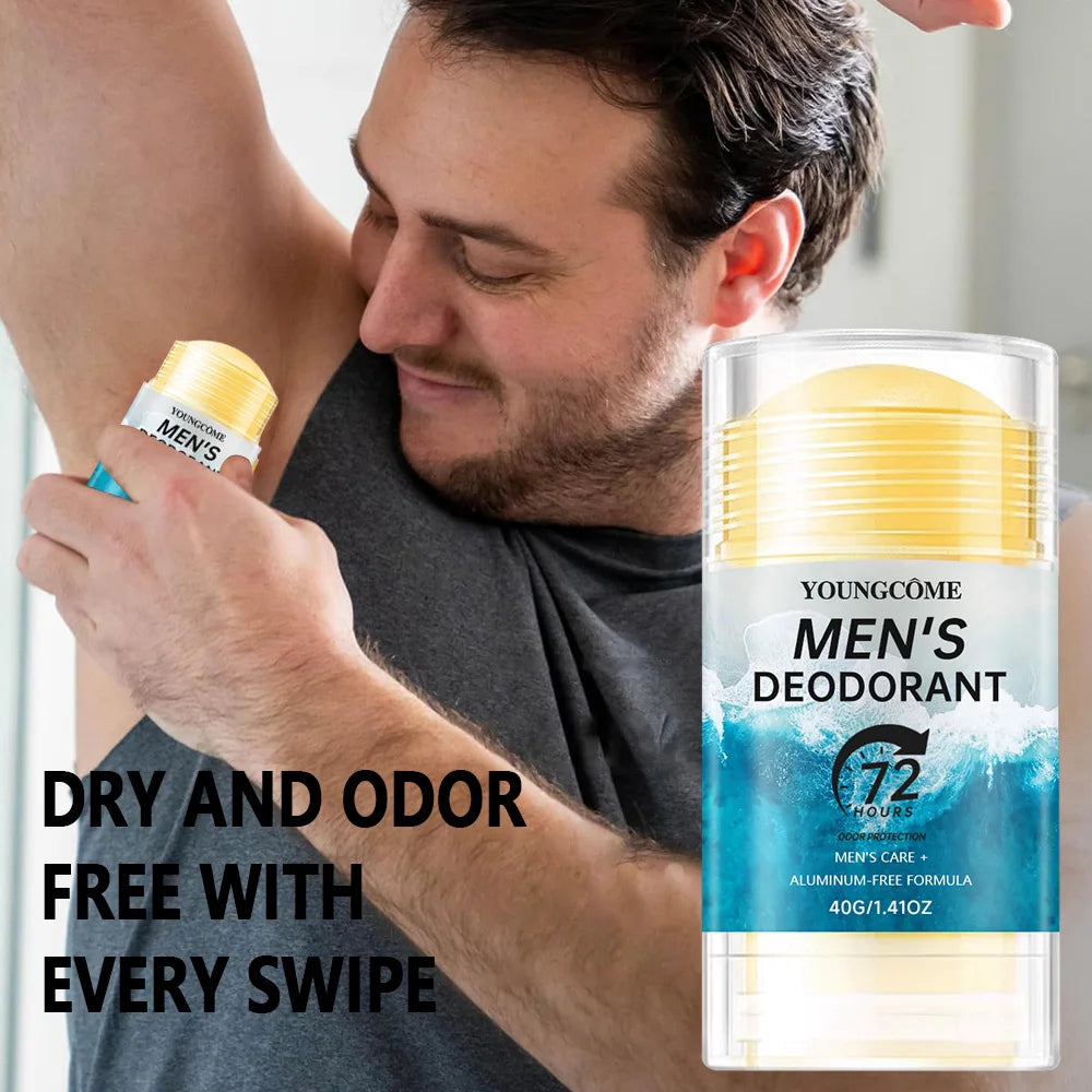 YOUNGCOME 72H Men's Deodorant Stick – Anti-Sweat Odor Control Men's Deodorant Stick Peaceful Pleasures Health and Wellness