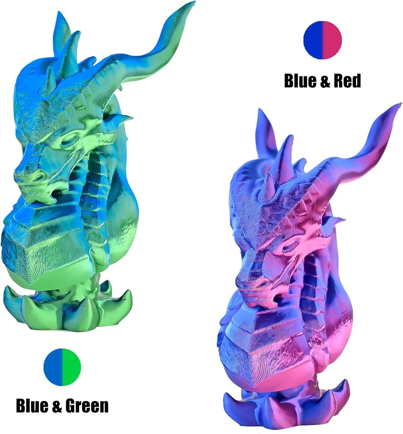 DINGSUN PLA Filament Bundle 1.75mm Tri-Color 3D Printer 250g–1kg