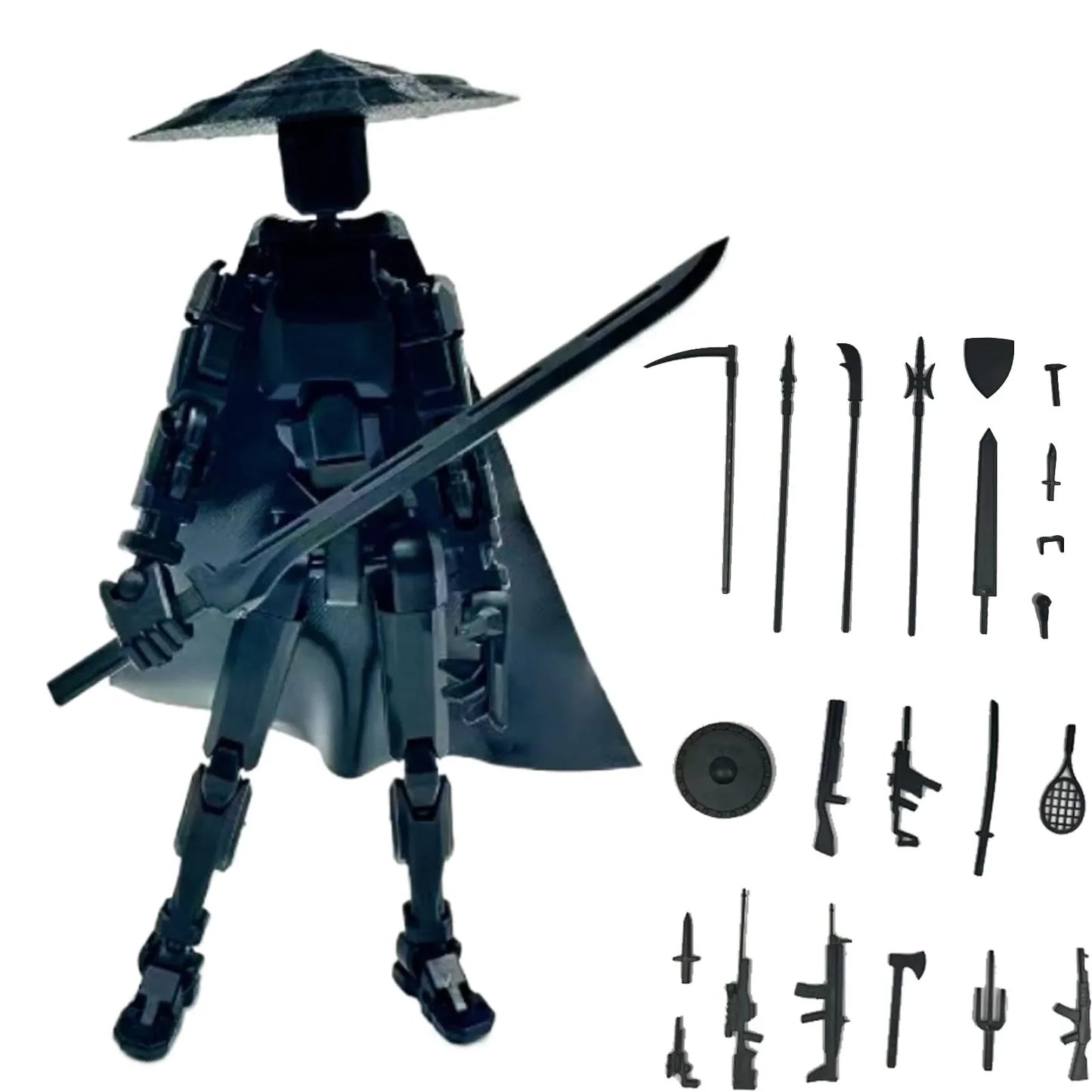 Lucky 13 3D Printed Movable Robot Action Figure & DIY Mannequin