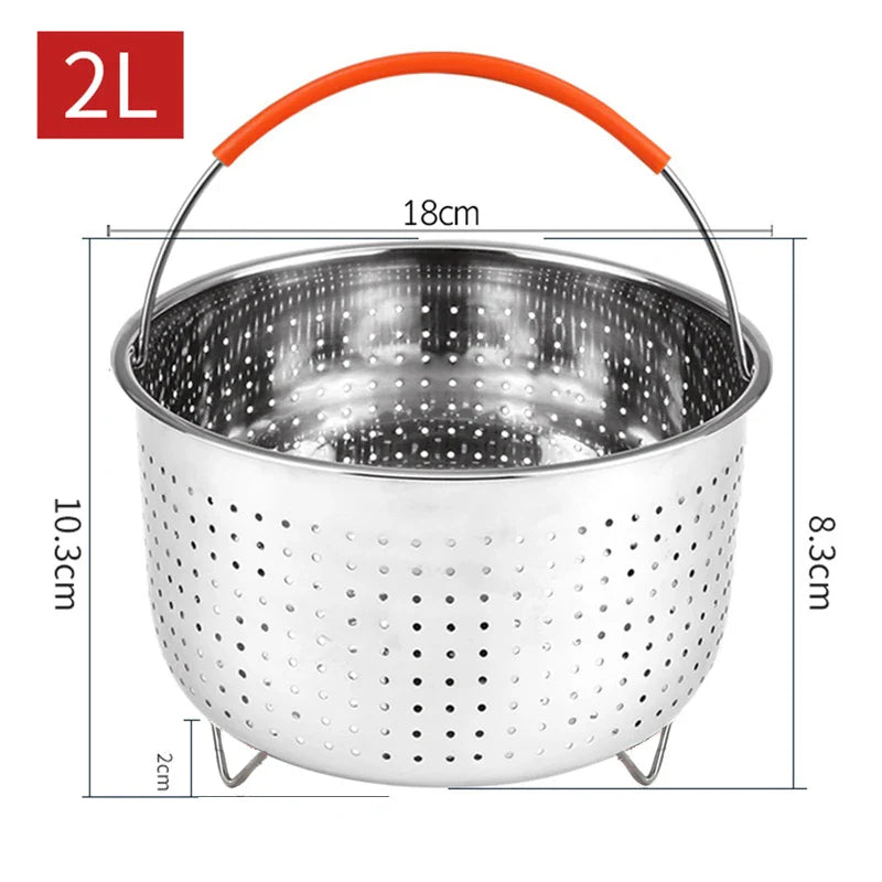 Stainless Steel Steamer Basket for 3/6/8 Qt Pressure Cooker