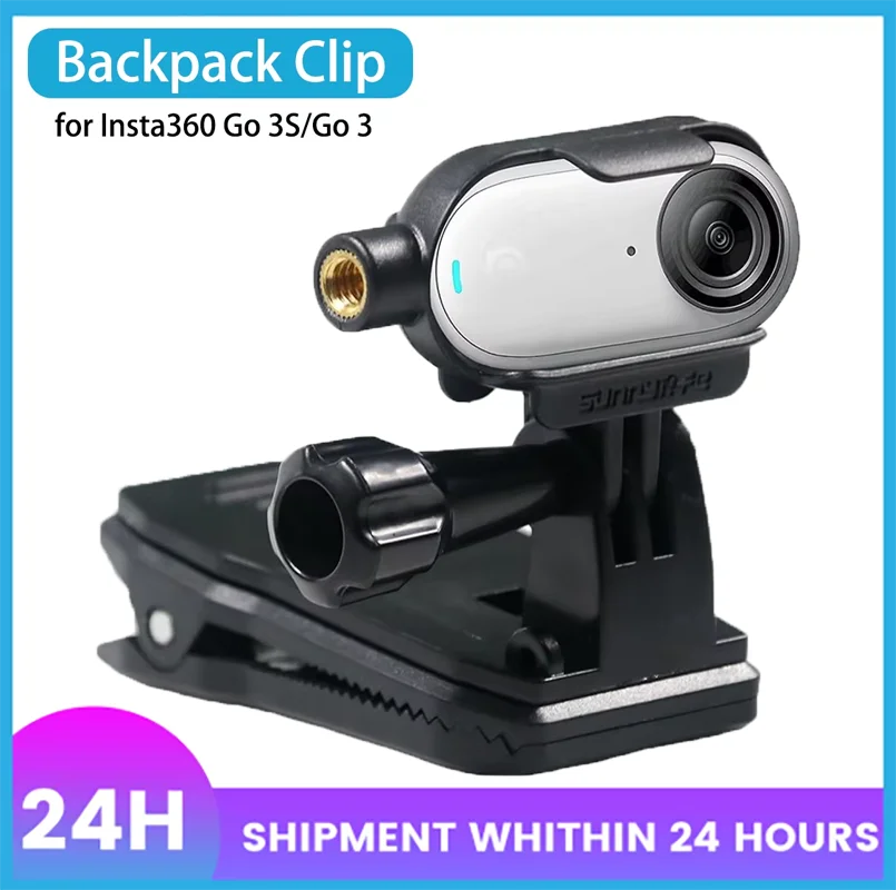 Insta360 Go 3S/Go 3 Frame Mount & Backpack Clip | 1/4" Adapter