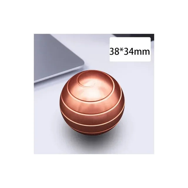 Dynamic Spinner Fidget Toys for Bathroom Spinning Top Antistress Aluminum Alloy Spiner Stress Relief Toys Hypnosis Anti-stress Peaceful Pleasures Health and Wellness Rose Gold
