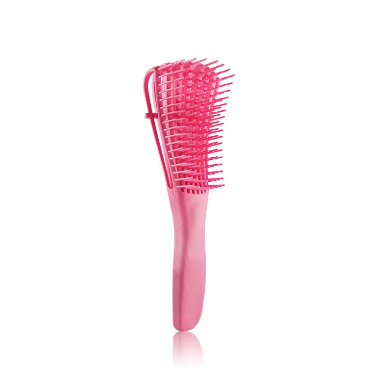 1Pcs Scalp Massage Detangling Brush Anti-Static Smooth Removes Hair Knots Comb For Salon Hairdressing Tools Peaceful Pleasures Health and Wellness Pink
