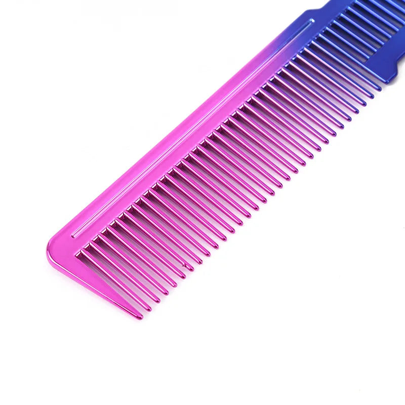 Salon Professional Electroplated Comb Barber Comb Stylist Styling Tool Accessories Salon Anti-static Hair Cut Comb Peaceful Pleasures Health and Wellness