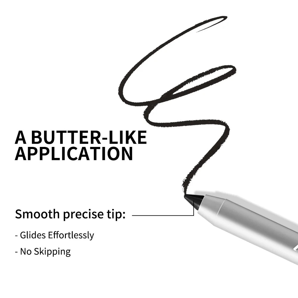12-Color Waterproof Eyeliner Pencil – Smokey Long-Lasting