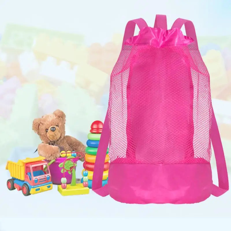 Extra-Large Sand-Resistant Drawstring Beach Bag for Kids