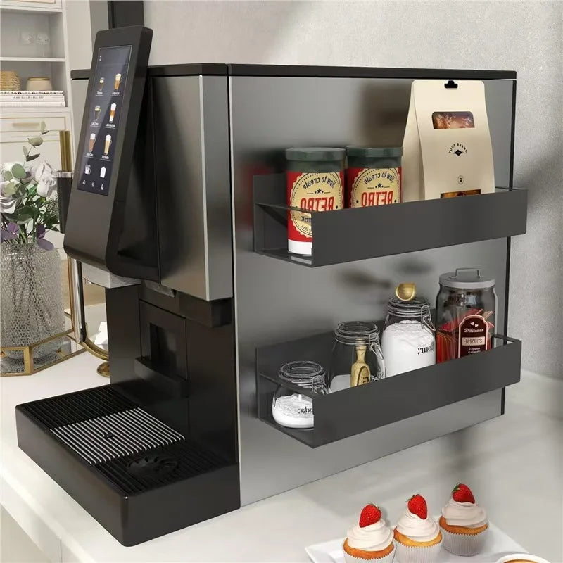 Magnetic Spice Rack for Refrigerator – Steel Shelf & Hook Rack
