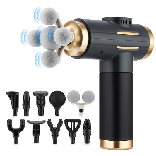 24W Percussion Massage Gun | 99 Speeds & 11 Heads | Hailicare Percussion Massage Gun Oasis Select