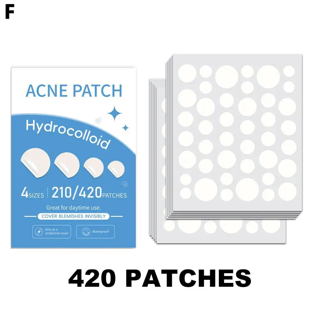 Hydrocolloid Pimple Patches – Mixed Sizes Invisible Acne Spot Stickers for Zits, Spots & Blemishes Peaceful Pleasures Health and Wellness 420pcs