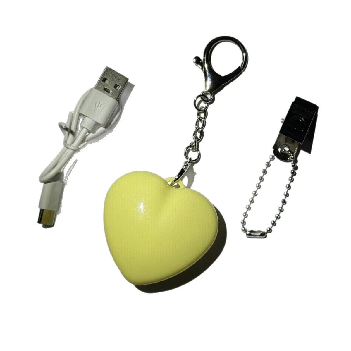 Glow Heart Light Rechargeable Purse Light Touch-Sensitive Heart Cloud Shaped LED Bag Lamp Women USB Charging Compact Wallet Ligh Peaceful Pleasures Health and Wellness Yellow -1pc