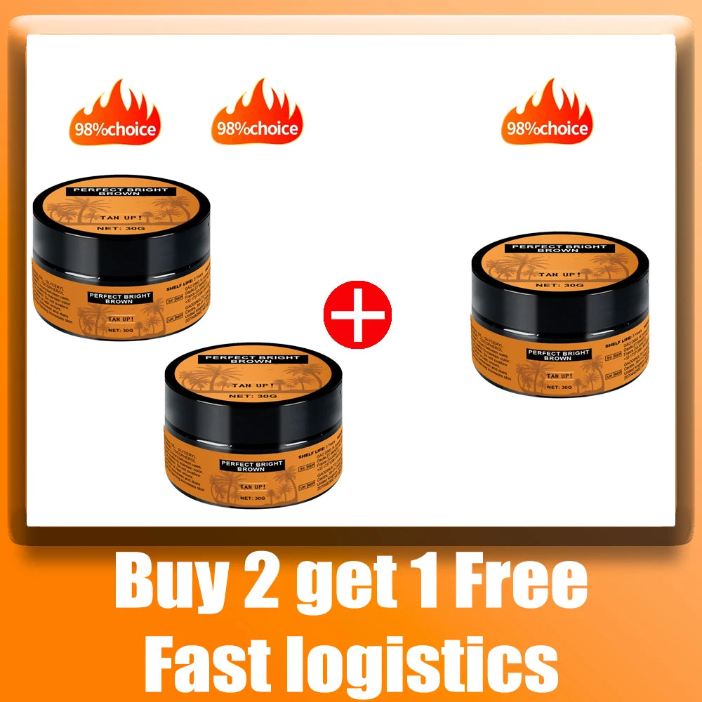Effective Quick Tanning Booster Cream for Summer Peaceful Pleasures Health and Wellness 3pcs