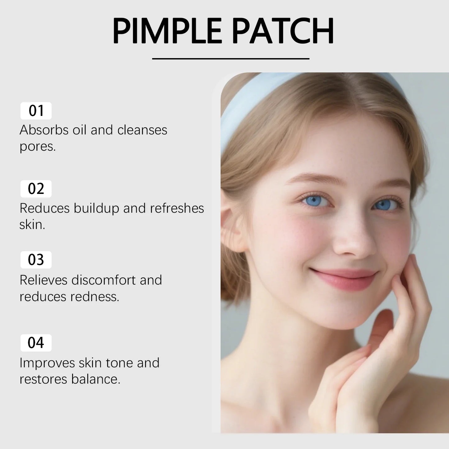 Hydrocolloid Acne Patches – 549 Invisible Pimple Spot Stickers