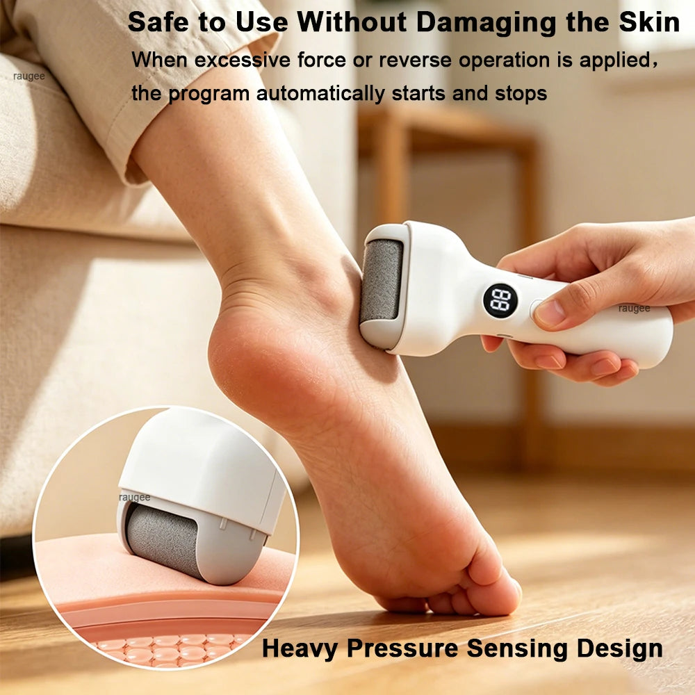 Electric Foot Grinder Automatic Electric Callus Remover for Feet Rechargeable Electric Foot File Pedicure Tool Dead Skin Remover Peaceful Pleasures Health and Wellness