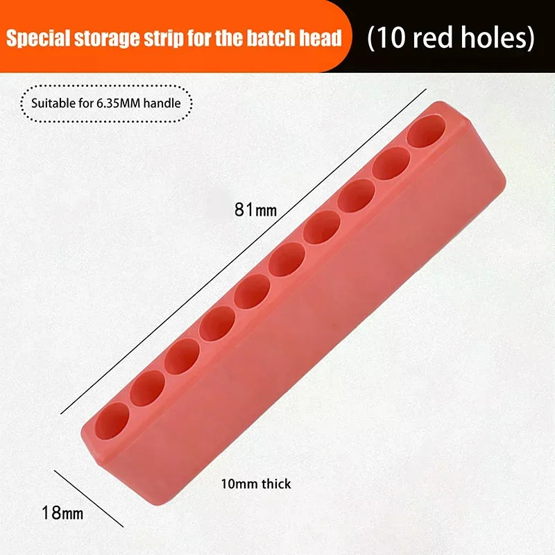 10/12 Hole Screwdriver Bit Holder Organizer Stand – 4 Pack
