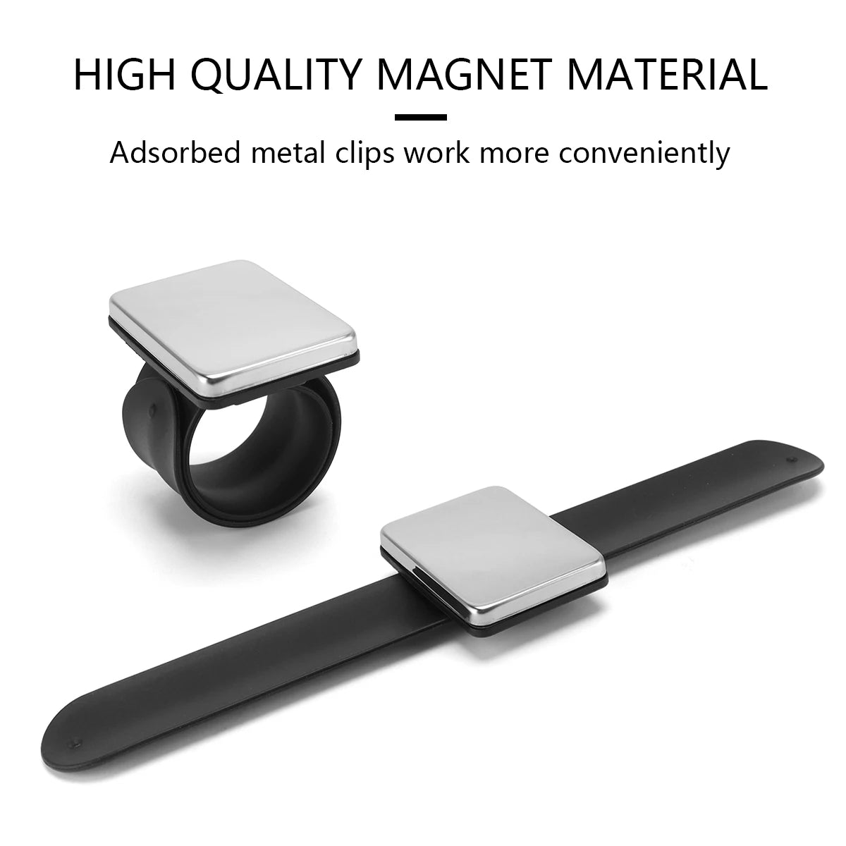Silicone Magnetic Wrist Band for Hair Clips, Portable Magnetic Hair Tool, Salon Home Hair Styling Accessory Peaceful Pleasures Health and Wellness