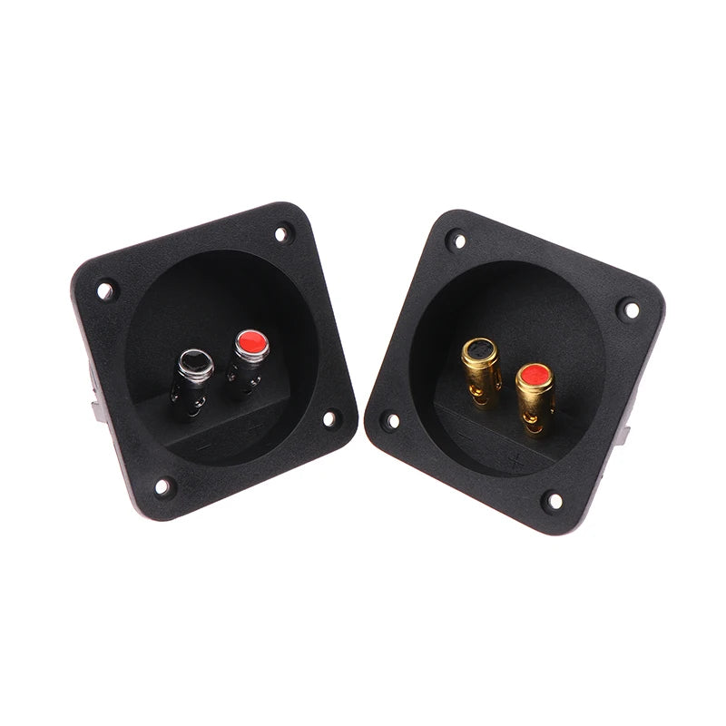 Gold-Plated Speaker Terminal Cup | 2 Banana Jack DIY Audio Socket