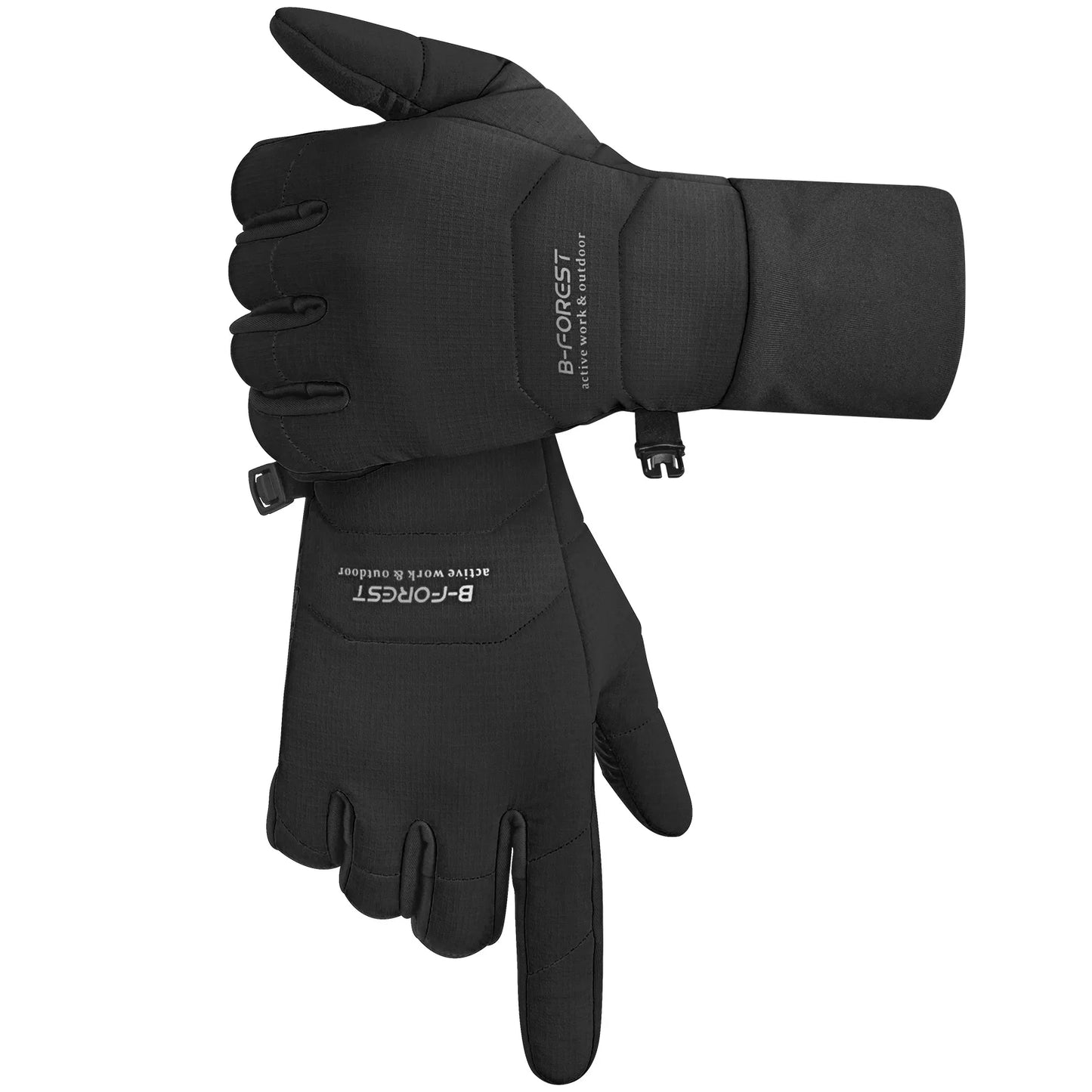 1pair Fall Winter Thermal Gloves for Men & Women - Non-Slip Grip, Cold Weather Outdoor Sports Gloves for Biking, Running, Skiing Peaceful Pleasures Health and Wellness