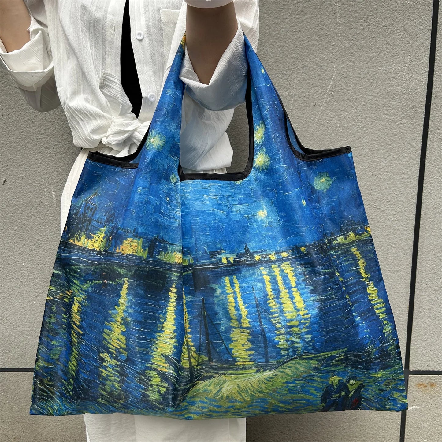 Large Foldable Reusable Nylon Shopping Bag – Travel Tote