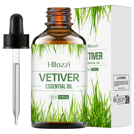 Hllozzi Vetiver Essential Oil 30ml – Pure Aromatherapy Oil Pure Essential Oil Oasis Select VETIVER 30ml