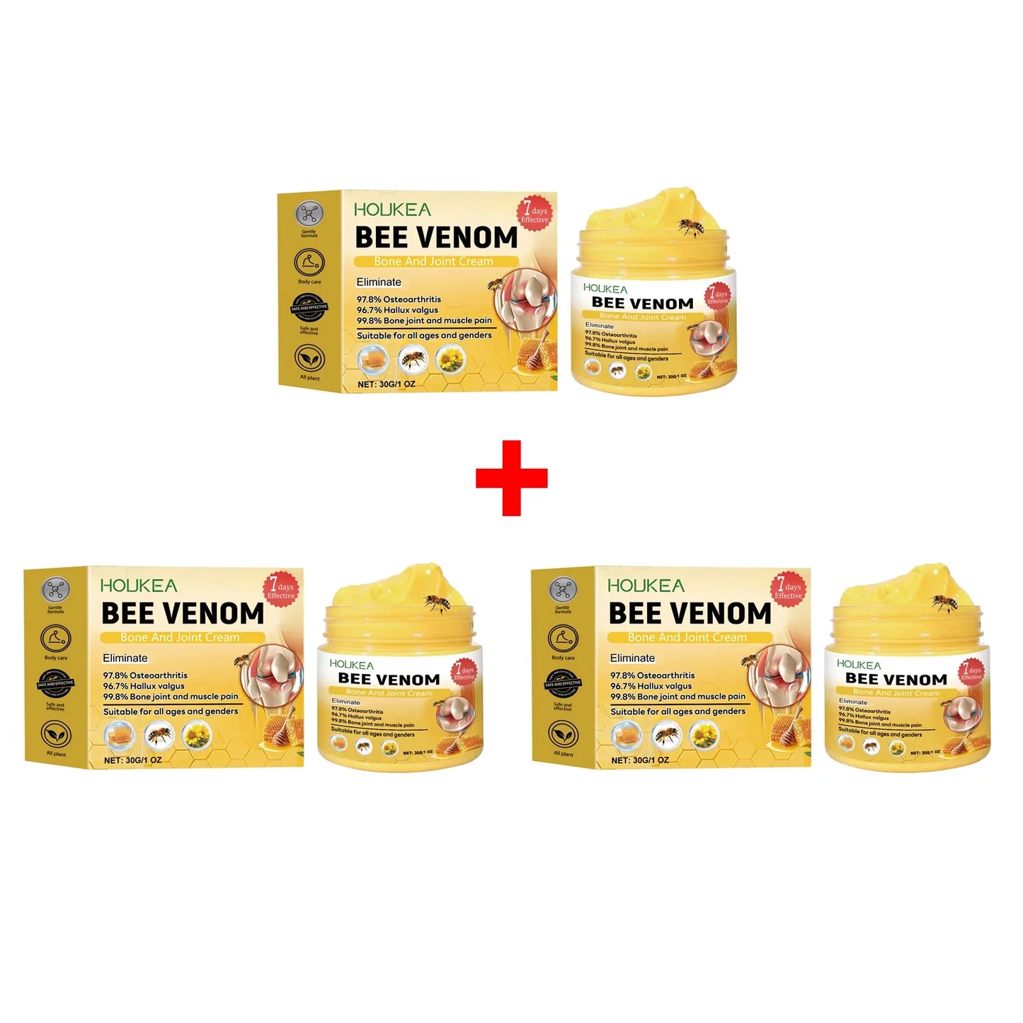 Bee Venom Bone & Joint Care Cream | Moisturizing Body Cream 30g