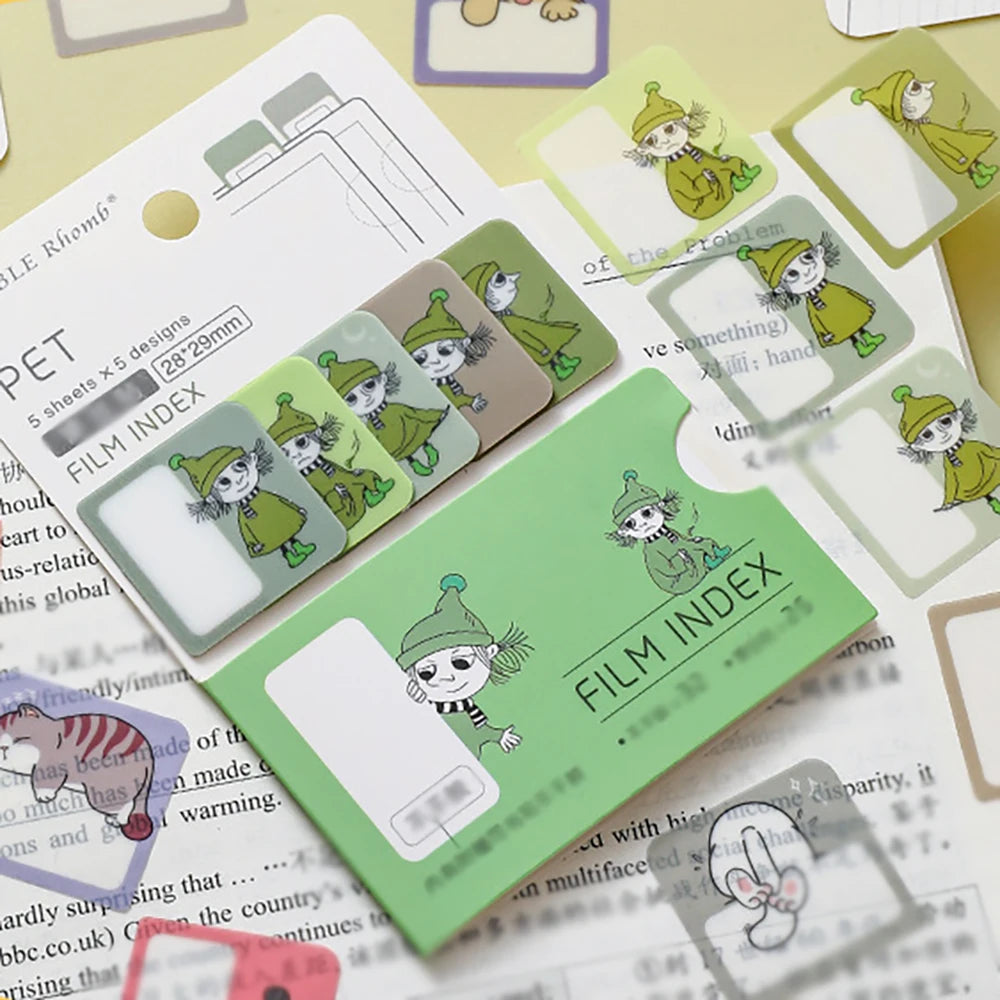 Cartoon Waterproof Convenient Index Student Cute Sticky Notes Office