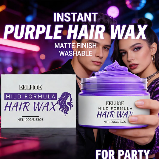 Eelhoe Purple Hair Wax – Instant Temporary Color, 100g Hair Color Wax Peaceful Pleasures Health and Wellness