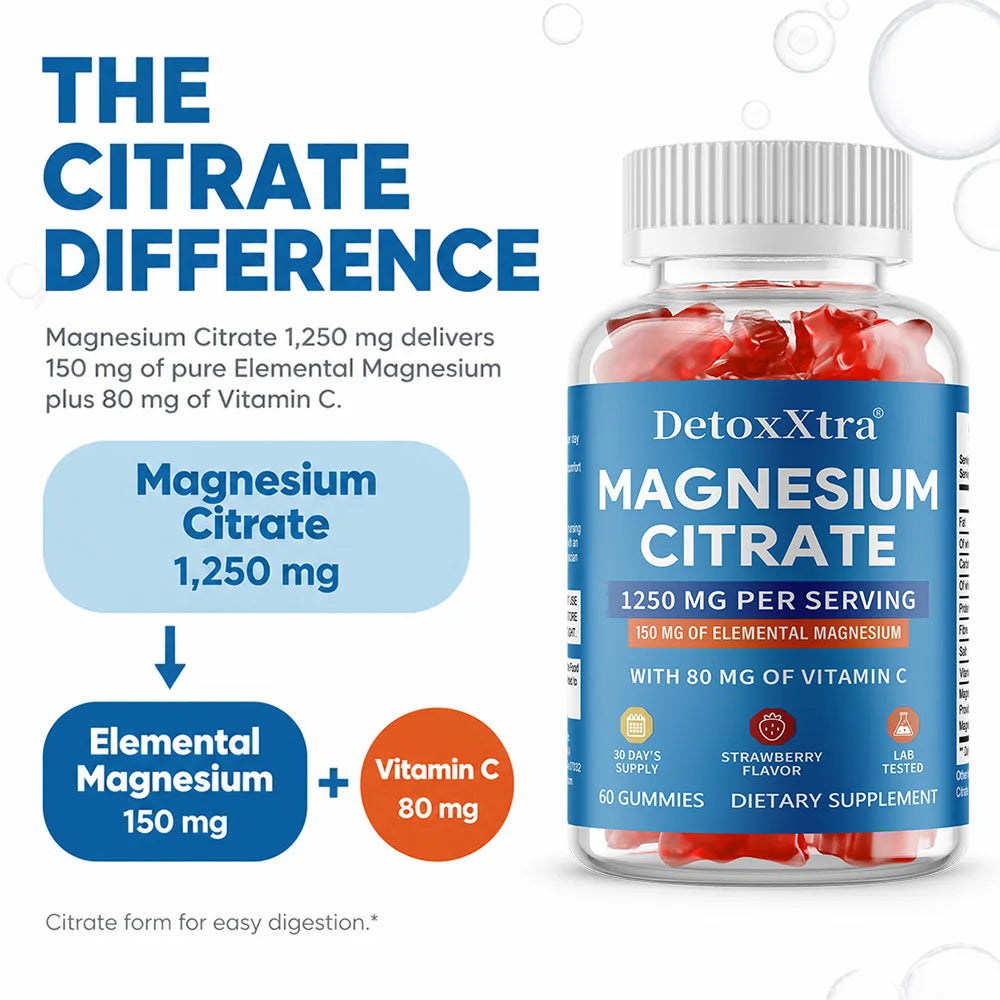 Magnesium Citrate Gummies for Stress Relief & Sleep Support Peaceful Pleasures Health and Wellness