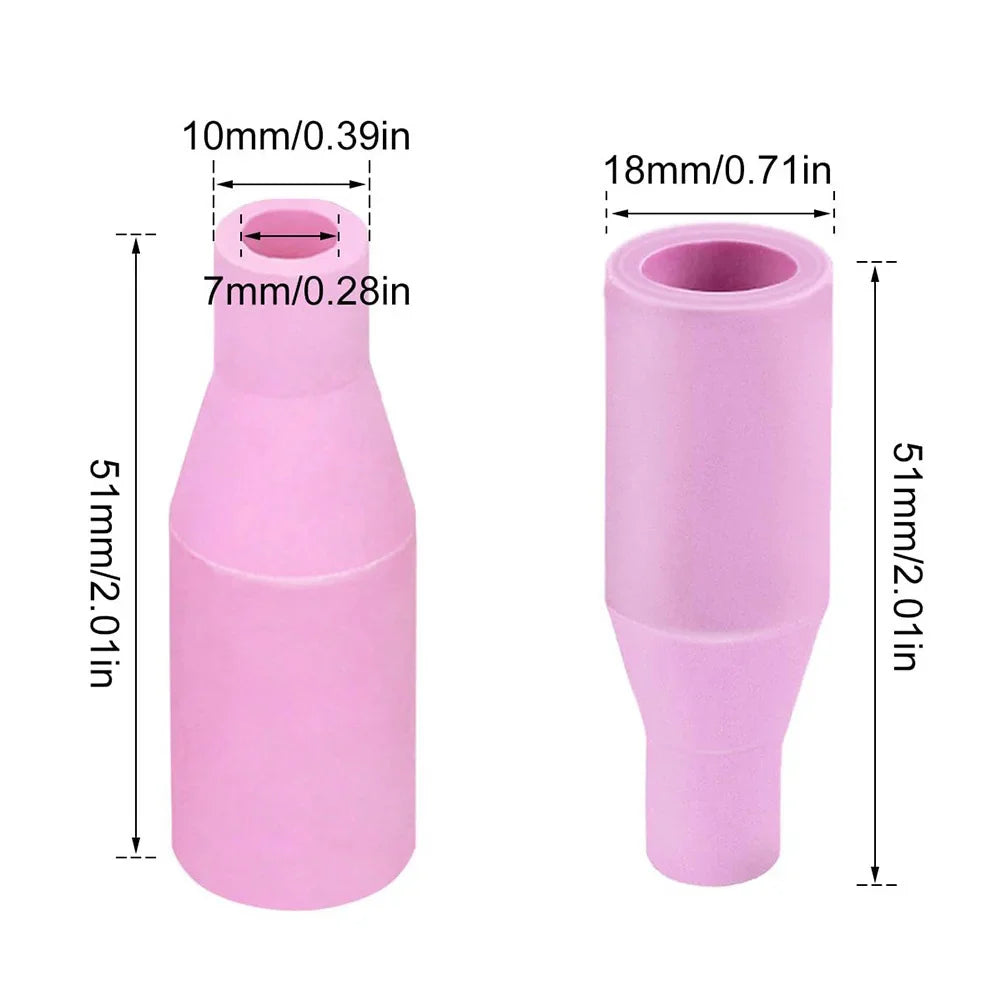5-Pack MB15AK Ceramic MIG Welding Torch Nozzles | MB15 Tips