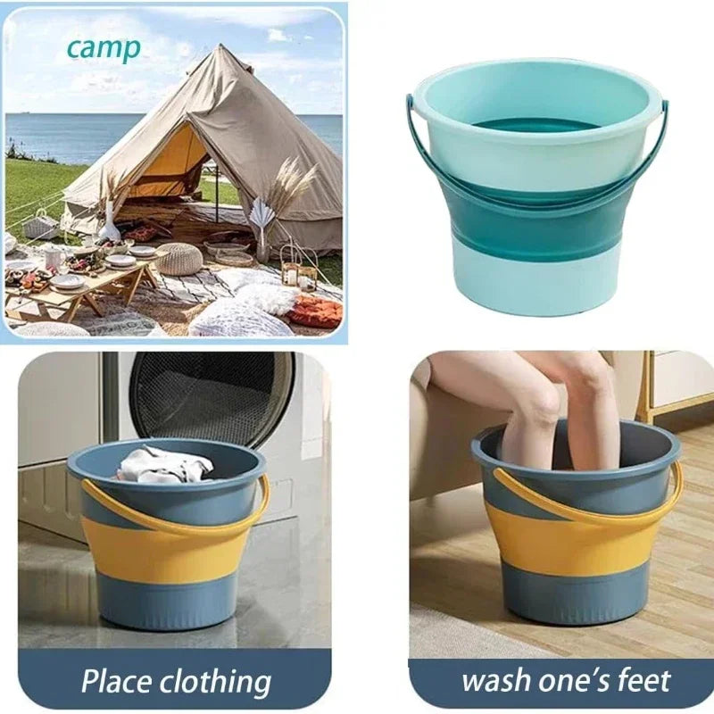 Collapsible Plastic Bucket 5/10/17L – Camping, Fishing & Car Wash