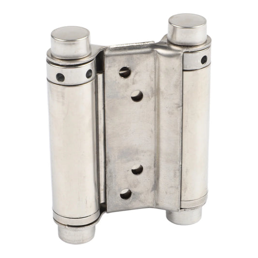 Double Spring Hinge Stainless Steel Two-way Door Automatic Closing Peaceful Pleasures Health and Wellness 4in