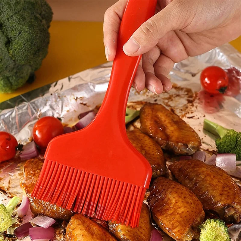 Large Silicone BBQ & Basting Brush | Detachable Head, Heat Resistant – Oil & Sauce Brush for Grilling & Baking