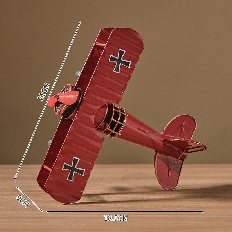 Mini Iron Pedal Small Motorcycle Model Handmade Ornaments Creative Small Moto Statue Miniatures Art Crafts Decoration Kids Gift Peaceful Pleasures Health and Wellness L red