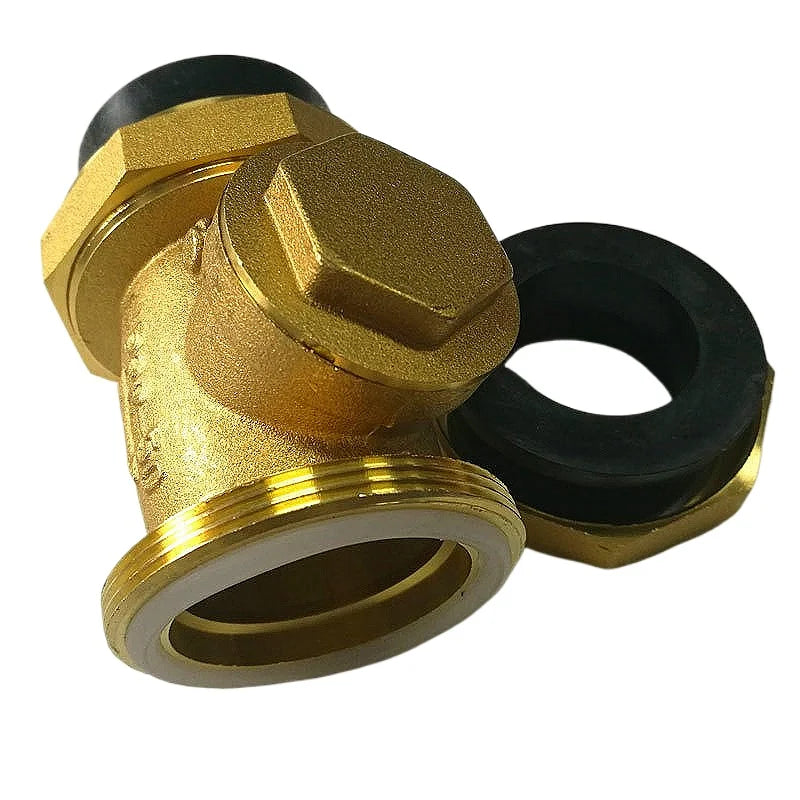 Brass PE Check Valve – Double Union One-Way Connector