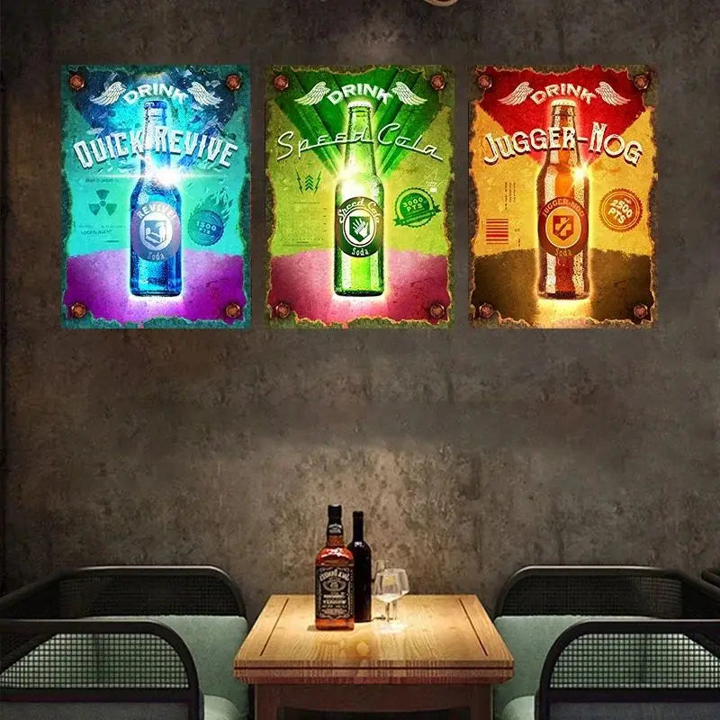 Video Game Call Of Duty Virtual Drinks Juggernog Soda Canvas Painting Abstract Wall For Gamer Home Room Decoration Cuadros Peaceful Pleasures Health and Wellness