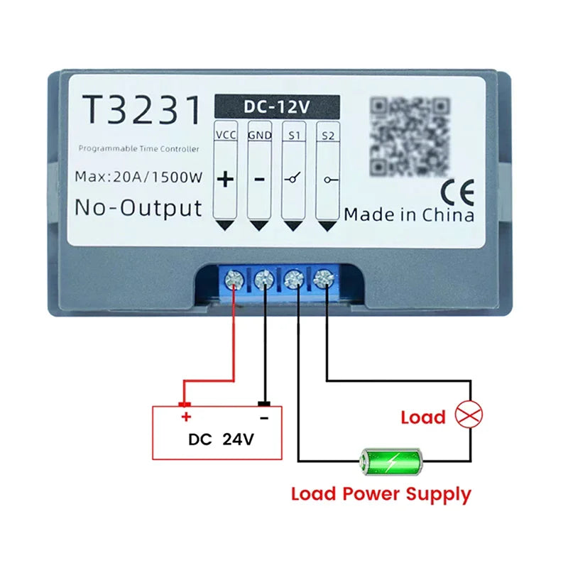 T3231 Cyclic Dual-Display Timing Relay Module DC 12V 24V AC220V Timing Relay Module Peaceful Pleasures Health and Wellness